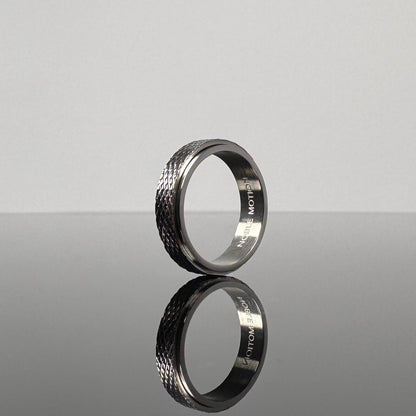 Royal Grid Ring - Silver - NOBLE MOTION